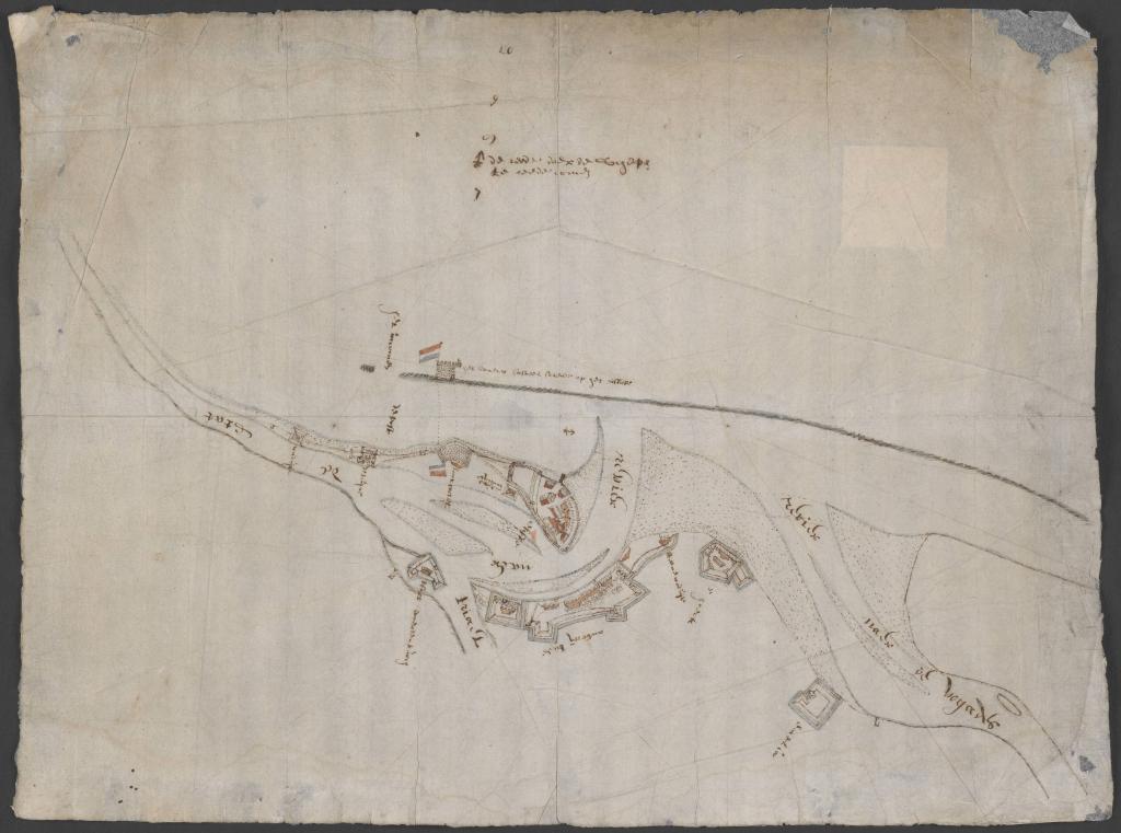 Kaart van het Eiland Antonie Vaaz, het recif en de Stad Pernambuc enz