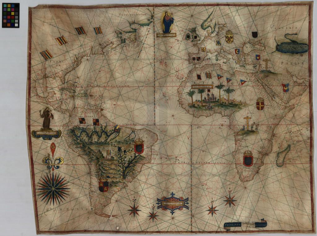 Carta náutica, de João Teixeira Albernaz I
